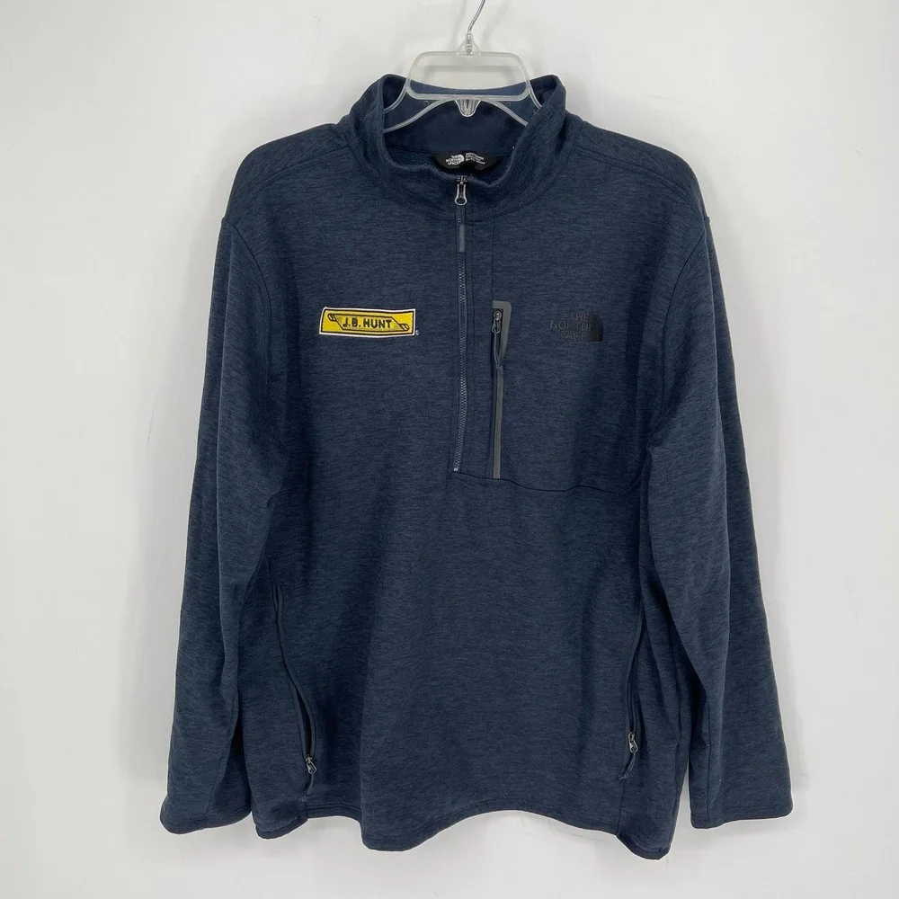 The North Face Men's Blue J.B. Hunt Skyline Quarter Zip Pullover Shirt Size XL